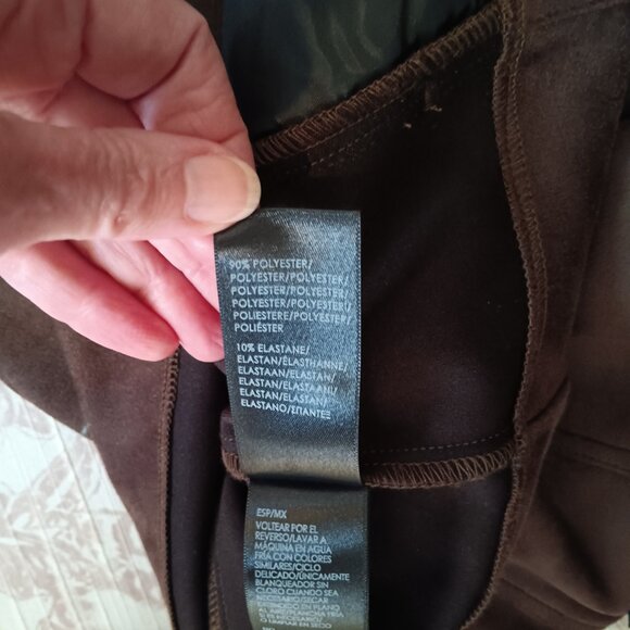 Women's Chocolate Brown Faux Suede Jacket - Picture 6 of 7